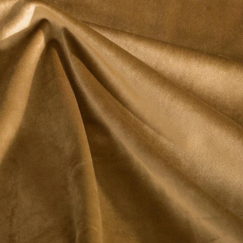 Naktinė užuolaida iš minkšto aksomo Eurofirany DIVA LINE RIA 140X270 cm, juosta/ tunelis/ kabliukai, 300 g/m2, spalva: medaus