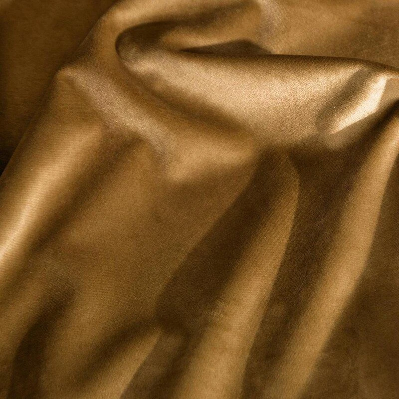 Naktinė užuolaida iš minkšto aksomo Eurofirany DIVA LINE RIA 140X270 cm, juosta/ tunelis/ kabliukai, 300 g/m2, spalva: medaus