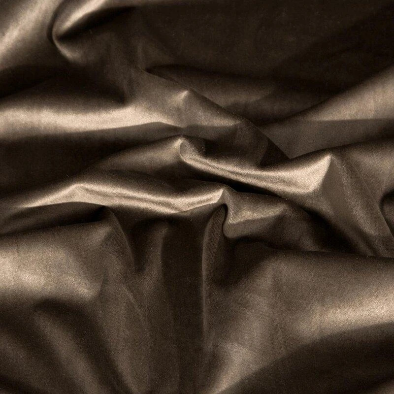 Naktinė užuolaida iš minkšto aksomo Eurofirany DIVA LINE RIA 140X270 cm, juosta/ tunelis/ kabliukai, 300 g/m2, spalva: ruda