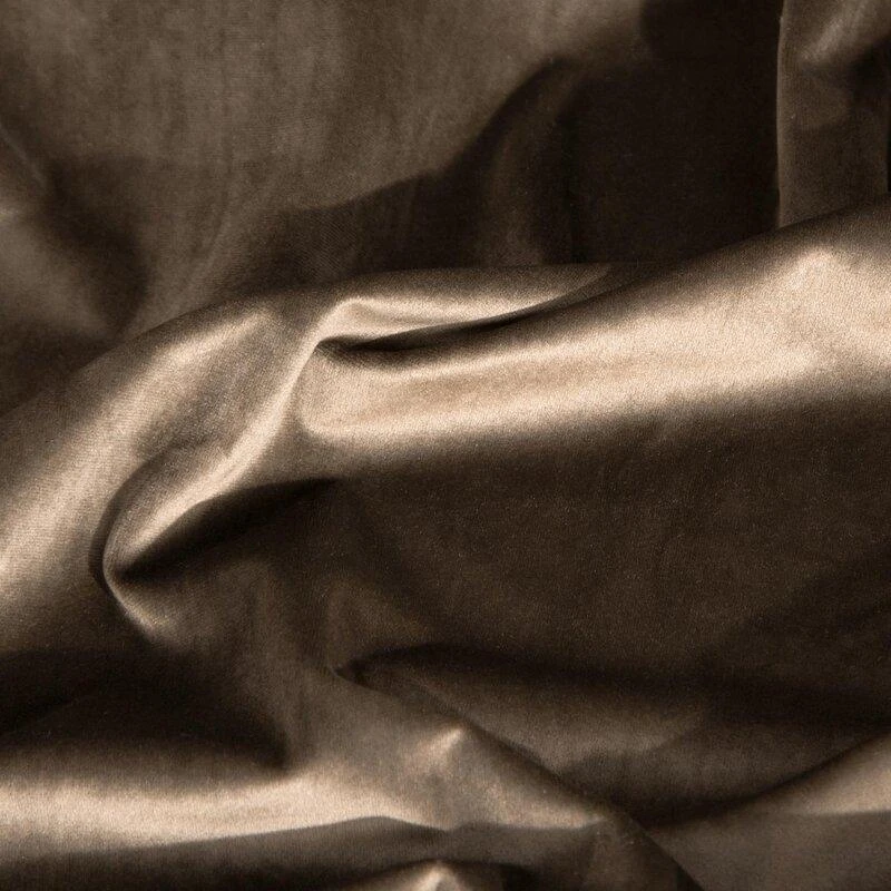 Naktinė užuolaida iš minkšto aksomo Eurofirany DIVA LINE RIA 140X270 cm, juosta/ tunelis/ kabliukai, 300 g/m2, spalva: ruda