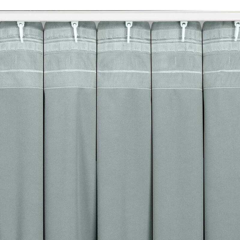 Naktinė užuolaida Eurofirany MADLEN 140X300 cm, flex juosta, spalva: pilka