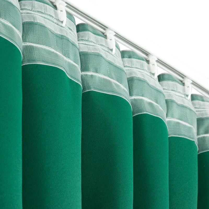Naktinė užuolaida Eurofirany MILAN iš temdančio blackout tipo audinio, 140X300 cm, spalva: tamsi žalia