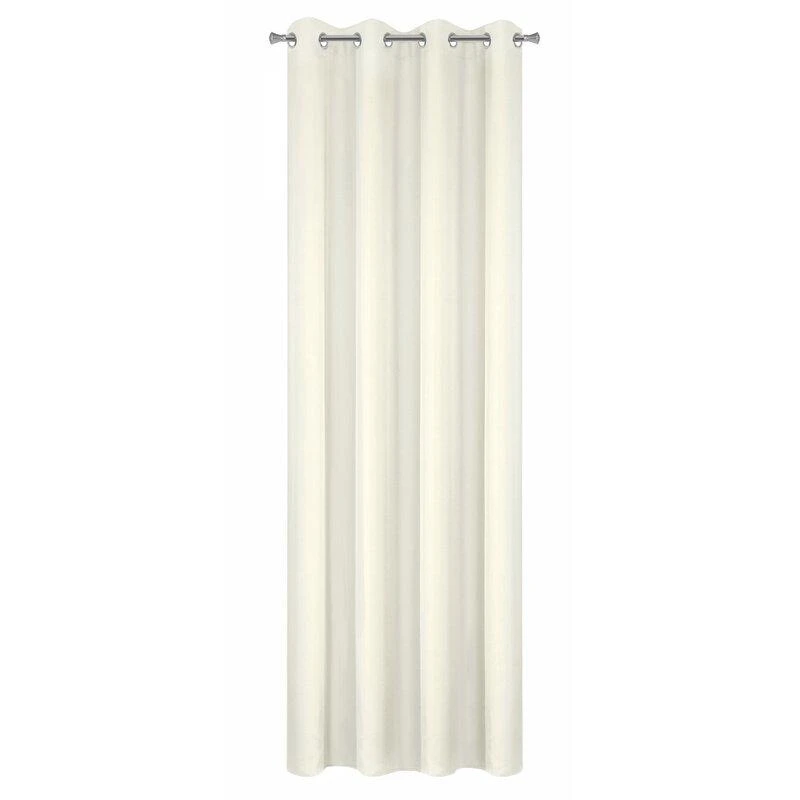 Naktinė užuolaida Eurofirany RITA iš lygaus audinio, 140X250 cm kilpos / ratukai, spalva: ecru