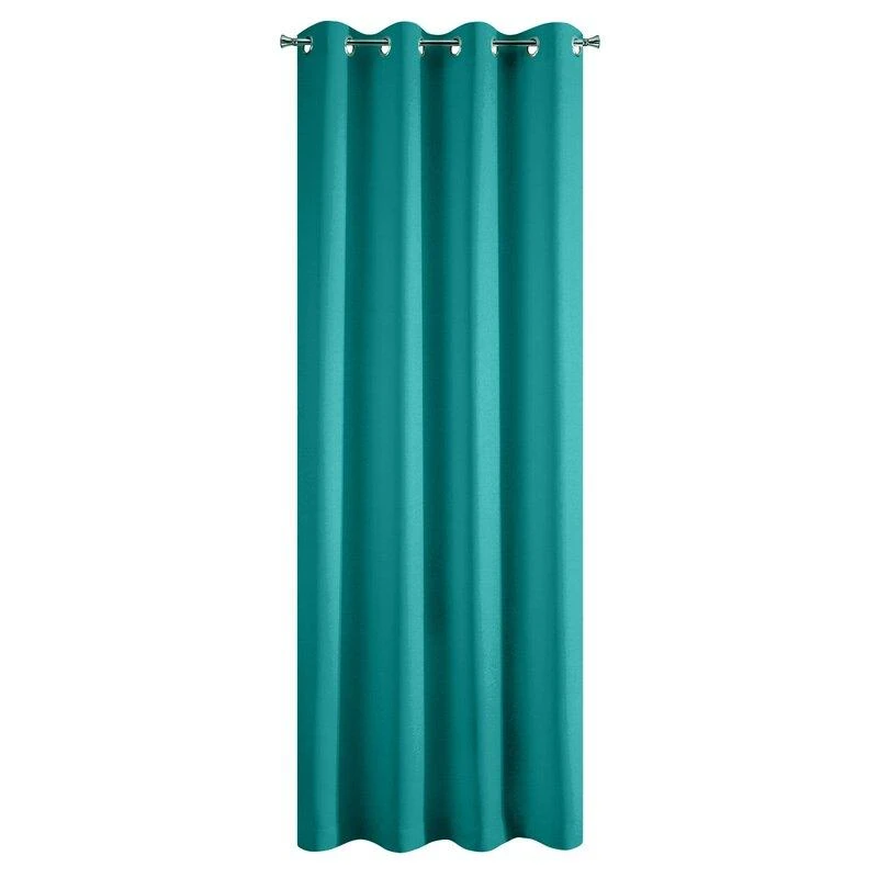 Naktinė užuolaida Eurofirany RITA iš lygaus audinio, 140X250 cm kilpos / ratukai, spalva: turkio