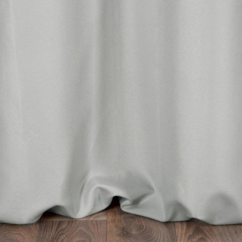 Naktinė užuolaida Eurofirany RITA iš lygaus audinio, 140X250 cm kilpos / ratukai, spalva: plieno