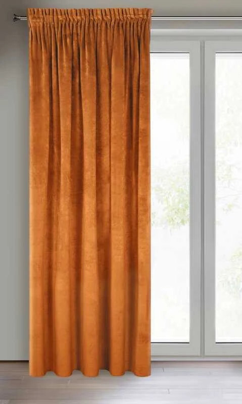 Naktinė užuolaida iš minkšto aksomo Eurofirany DIVA LINE RIA 140X270 cm, juosta/ tunelis/ kabliukai, 300g/m2