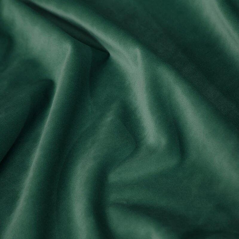 Naktinė užuolaida iš minkšto aksomo Eurofirany DIVA LINE RIA 140X270 cm, juosta/ tunelis/ kabliukai, 300g/m2, spalva: tamsiai žalia