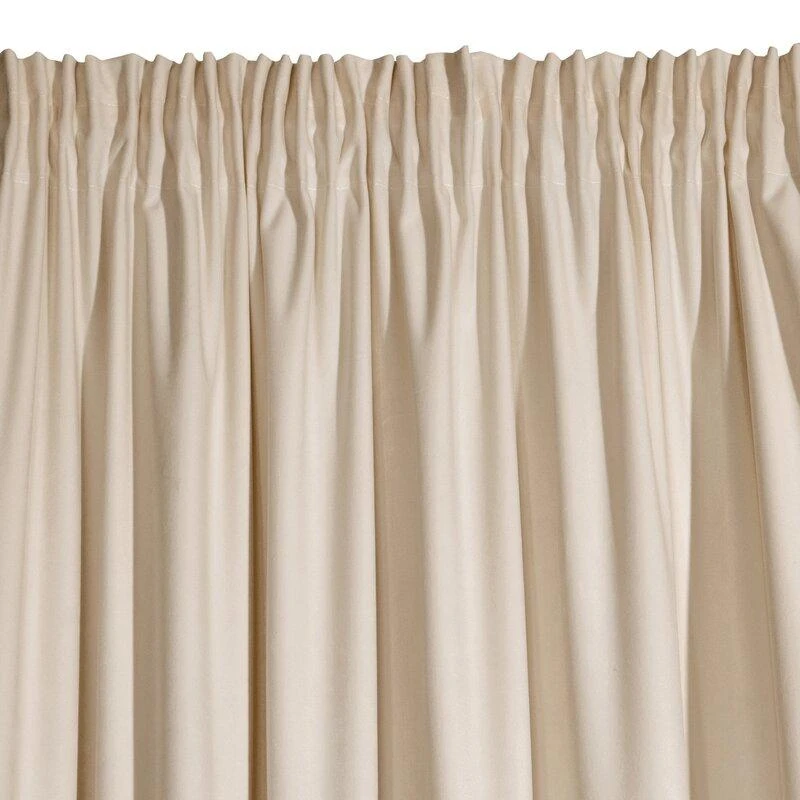 Naktinė užuolaida iš minkšto aksomo Eurofirany DIVA LINE RIA 140X270 cm, juosta/ tunelis/ kabliukai, 300g/m2, spalva: smėlio