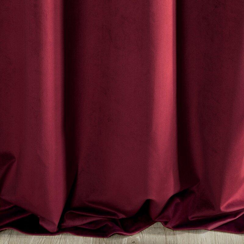 Naktinė užuolaida iš minkšto aksomo Eurofirany DIVA LINE RIA 140X270 cm, juosta/ tunelis/ kabliukai, 300g/m2, spalva: bordo