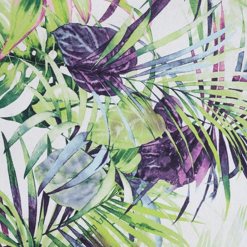 Eurofirany Patalynė su mikrofibry 220x200 Rommy žalia šviesiai violetinė liście D91 A Patalynė