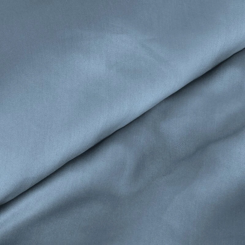 Eurofirany Medvilninio satino patalynės komplektas, 220x200 cm antklodės užvalkalas, 70x80 cm pagalvių užvalkalai, mėlyna dvipusė patalynė, užtrauktukas, 3 dalių rinkinys, miegamojo tekstilė Patalynė