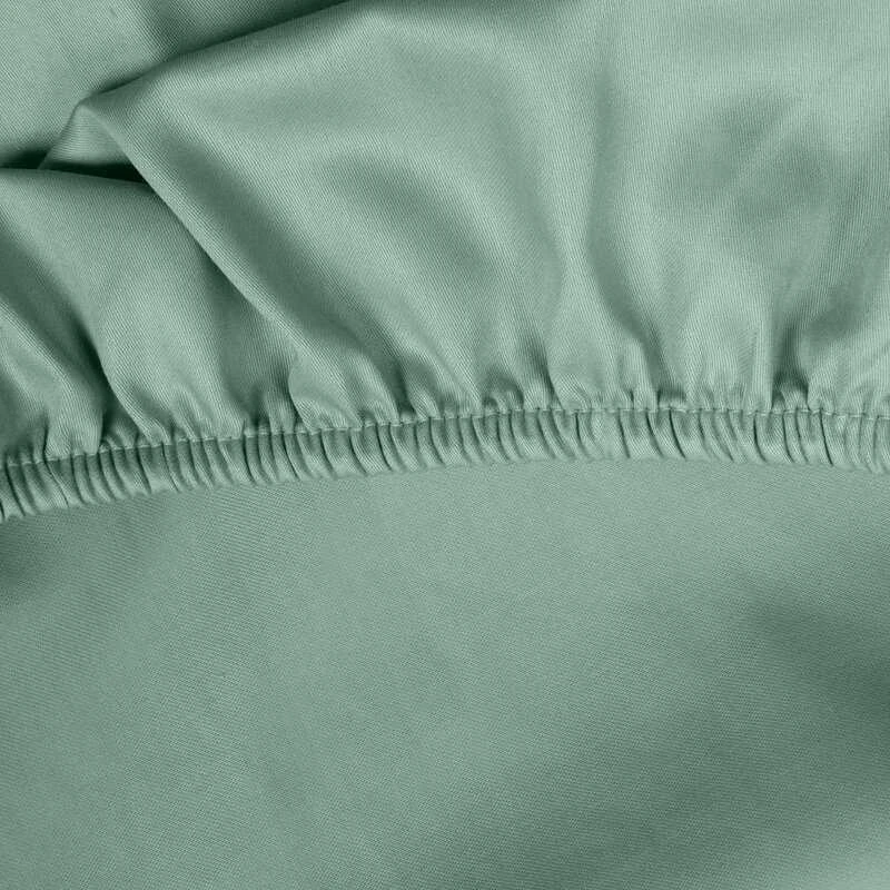 Užtempiama dvigulės lovos paklodė Diva, 220 x 200+40 cm, mėtinė žalia