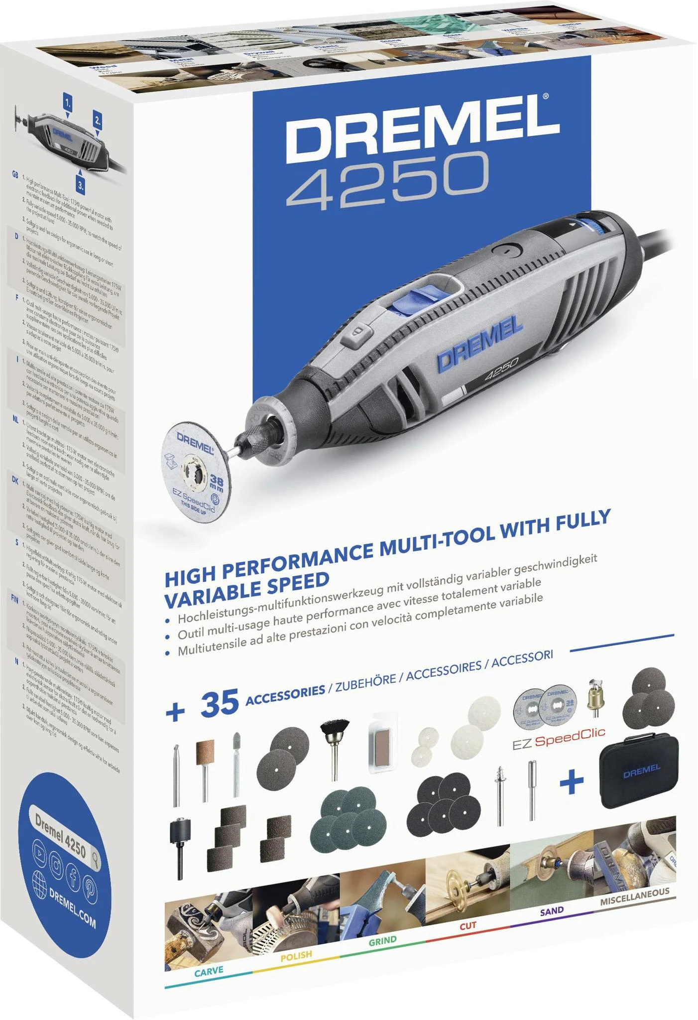 Dremel Daugiafunkcis įrankis 4250-35 su 35 priedais