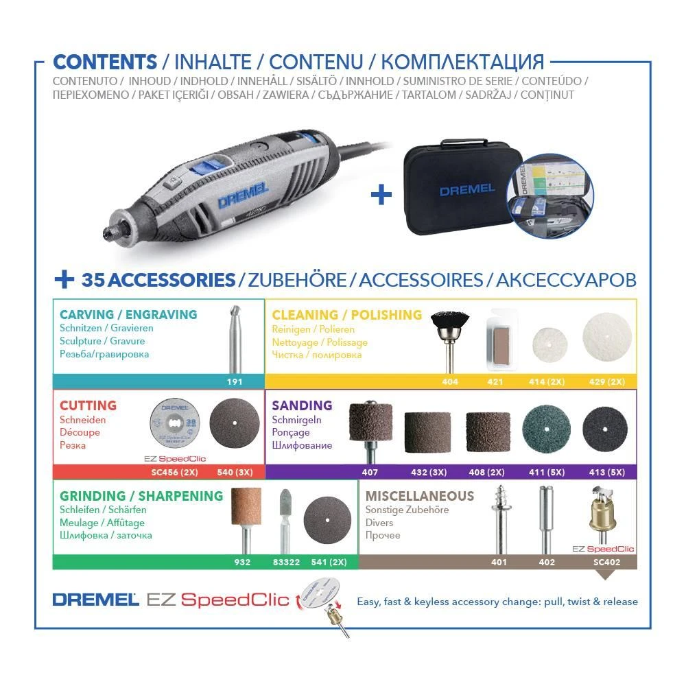 Dremel Daugiafunkcis įrankis 4250-35 su 35 priedais