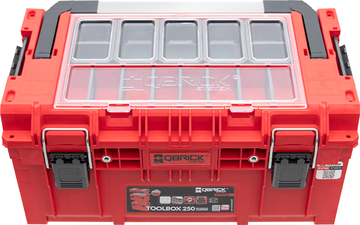 Įrankių dėžė Qbrick System PRIME Toolbox 250 Expert RED Ultra HD Custom