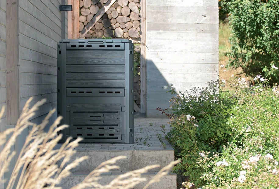 Prosperplast IKST280-S433 "Compogreen Woody" komposto dėžė 280L, antracito spalvos