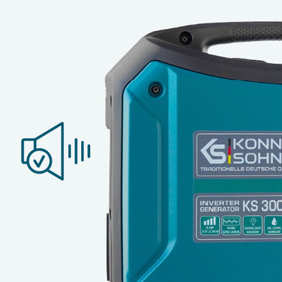 Inverterinis generatorius Könner & Söhnen KS 3000i S, 3,0 kW, 230 V, 4 l, IP23M aprašymas - Prekės nuotrauka