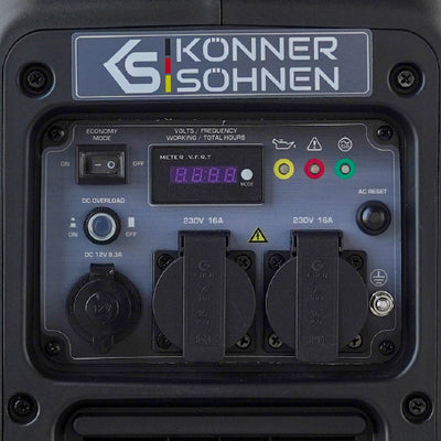 Inverterinis generatorius Könner & Söhnen KS 3000i S, 3,0 kW, 230 V, 4 l, IP23M aprašymas - Prekės nuotrauka