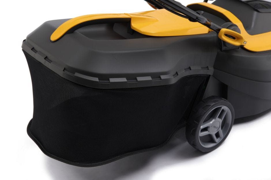 Vejapjovė Stiga Collector 140e Kit; varoma dviejų 20V - 4Ah akumuliatorių varikliu aprašymas - Prekės nuotrauka