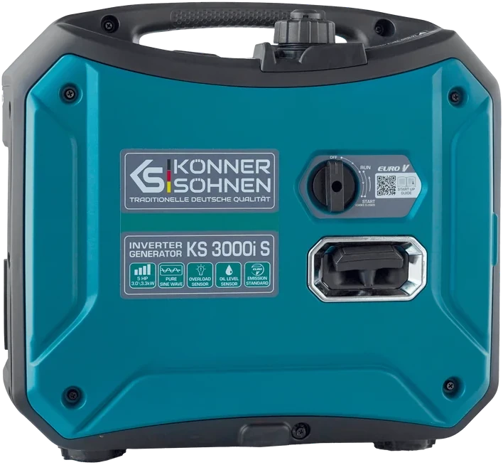 Inverterinis generatorius Könner & Söhnen KS 3000i S, 3,0 kW, 230 V, 4 l, IP23M