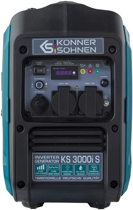 Inverterinis generatorius Könner & Söhnen KS 3000i S, 3,0 kW, 230 V, 4 l, IP23M