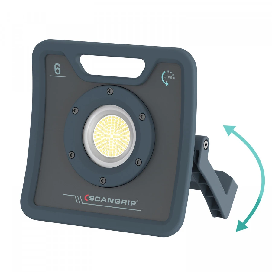 Scangrip darbo lempa LED NOVA 6, 6000lm, Bluetooth IK07/IP67