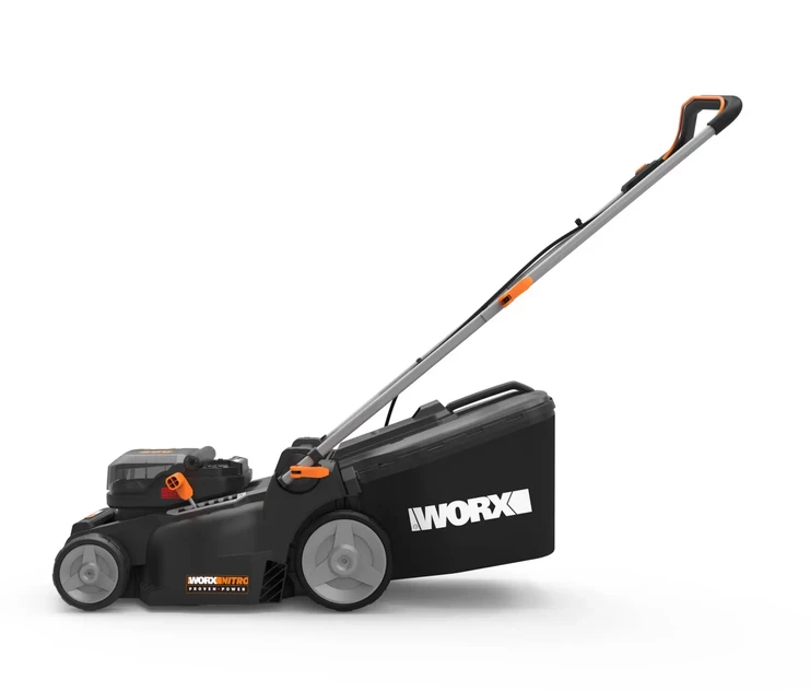 Akumuliatorinė vejapjovė WORX WG737E, 37 cm, 2 × 4 Ah akumuliatoriai, 40 l