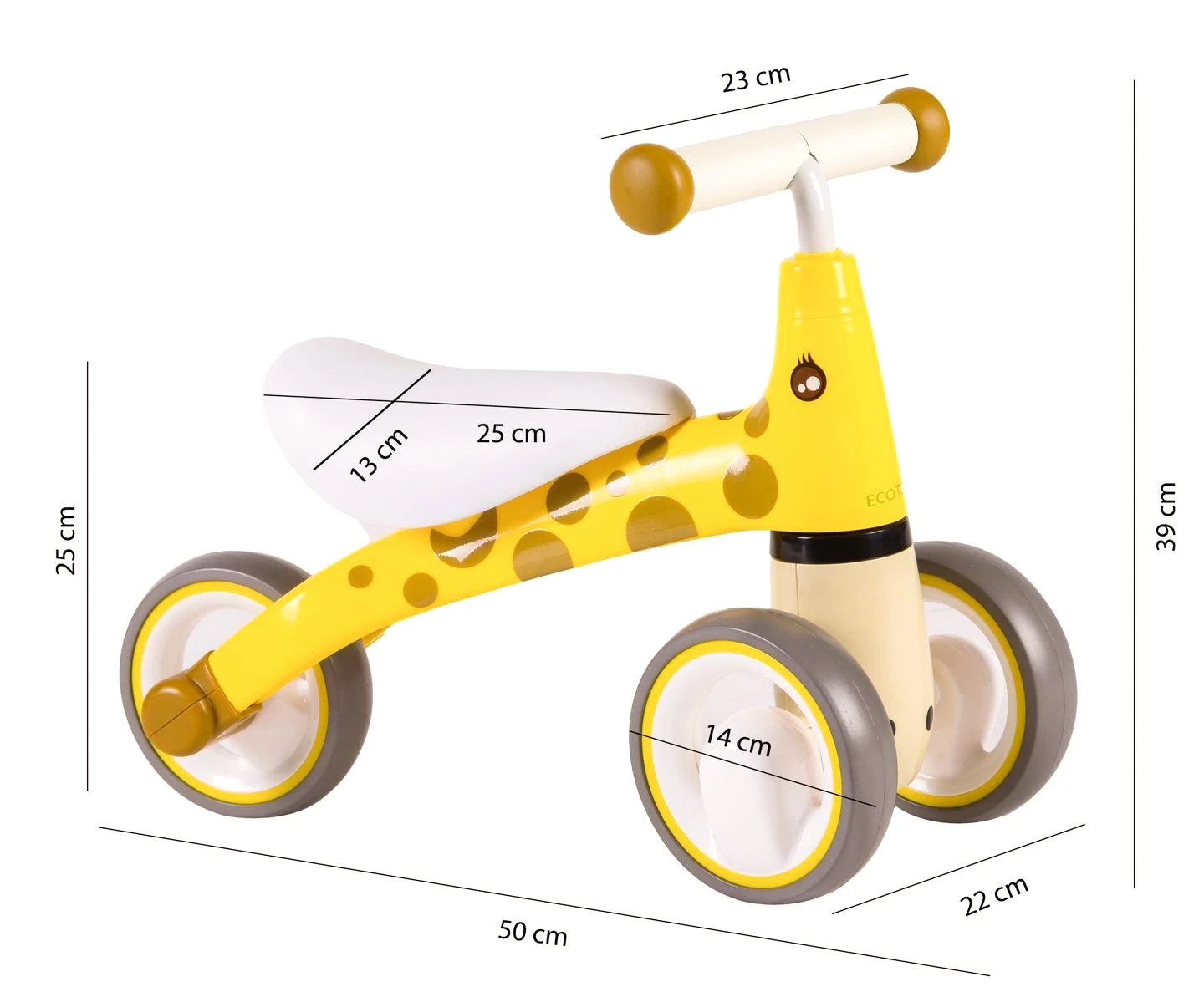 Balance Balansinis dviratis "Žirafa" ECOTOYS