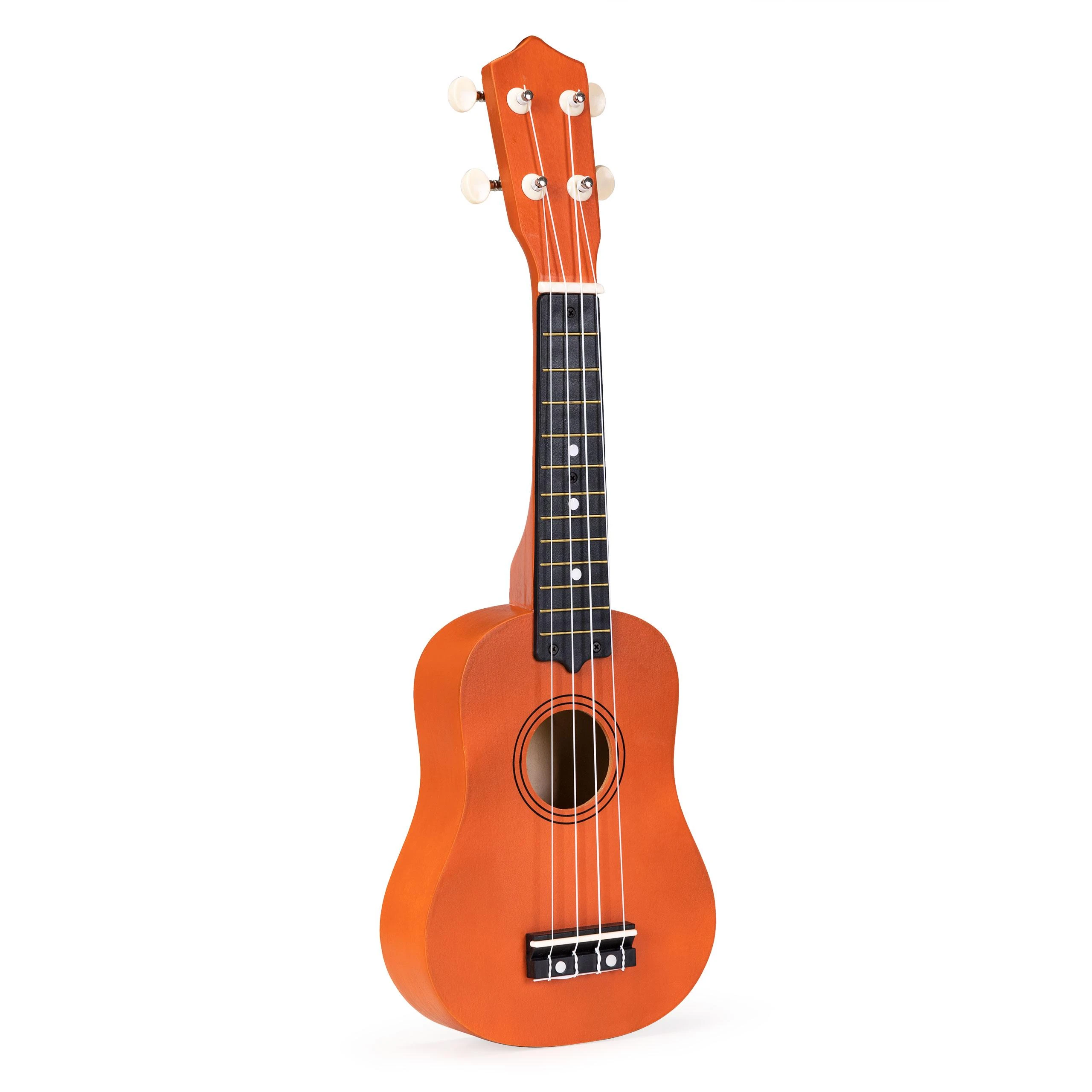 Vaikiškas medinis ukulelė 4 stygų ECOTOYS