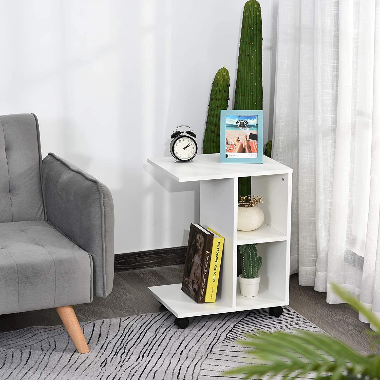 Modernhome Modernus kavos staliukas su lentynomis