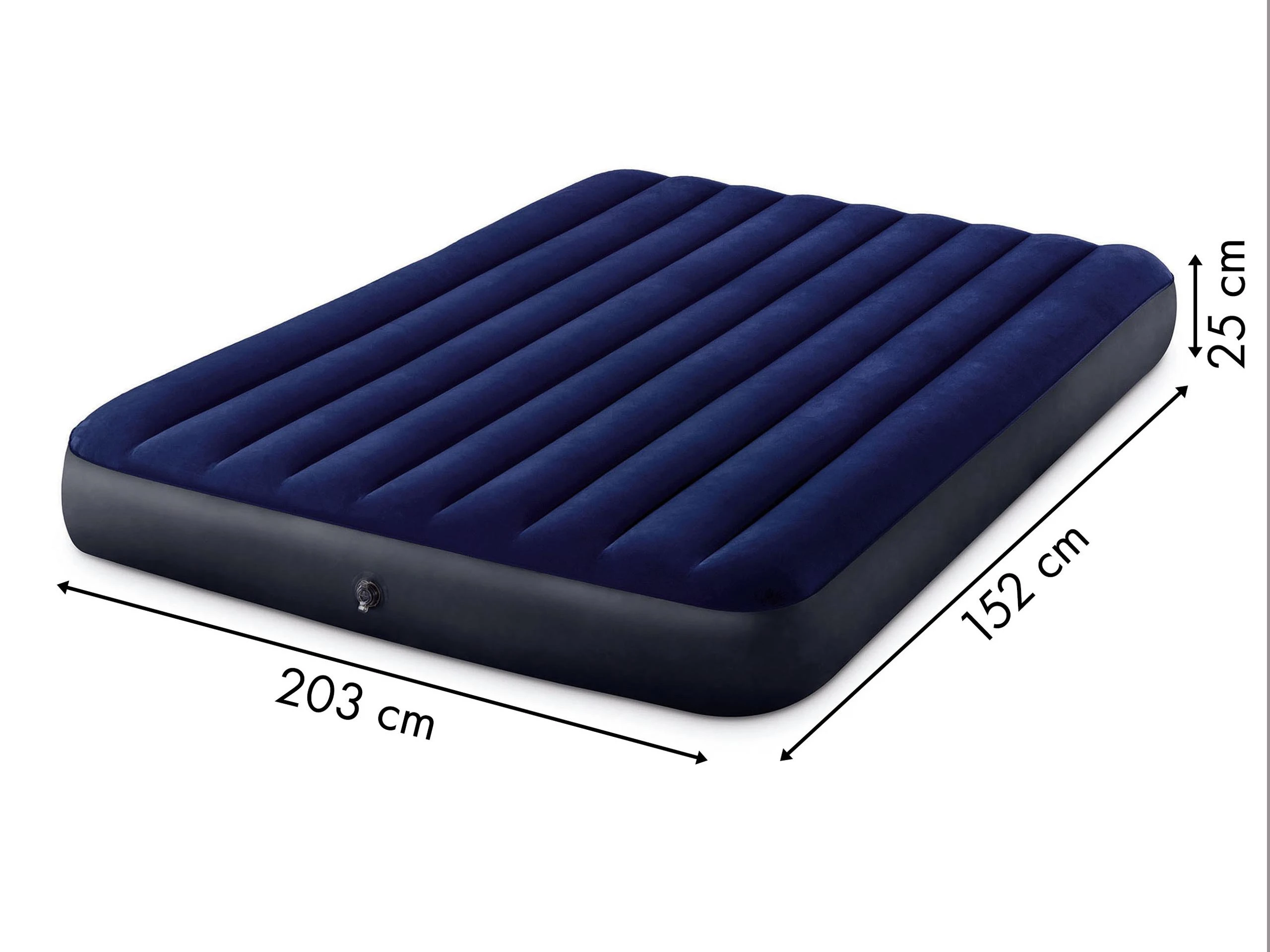 Intex Queen Size Dura-Beam oro lova, 152x203x25 cm, Mėlyna