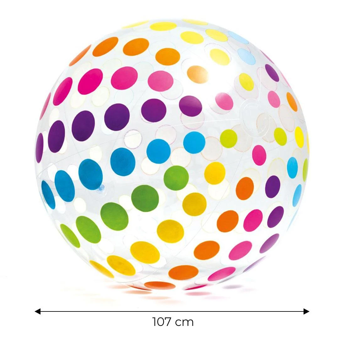 Pripučiamas paplūdimio kamuolys didelis Jumbo 107cm INTEX 59065