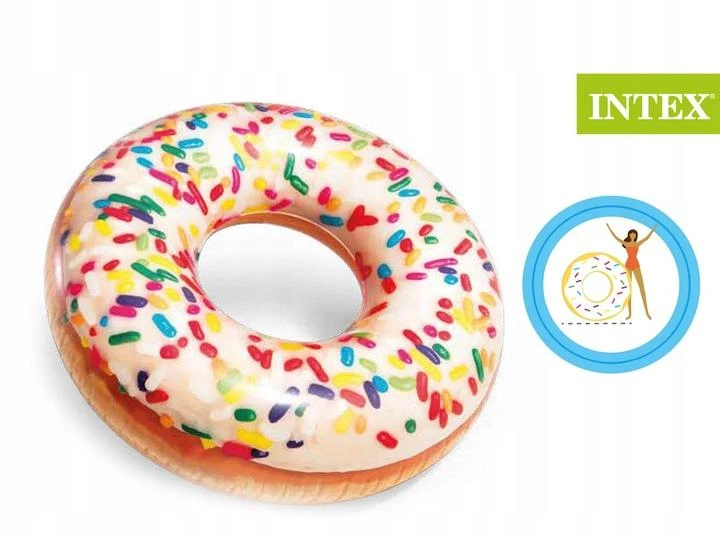 Pripučiamas ratas INTEX Sprinkle Donut Tube, 114 cm 56263NP