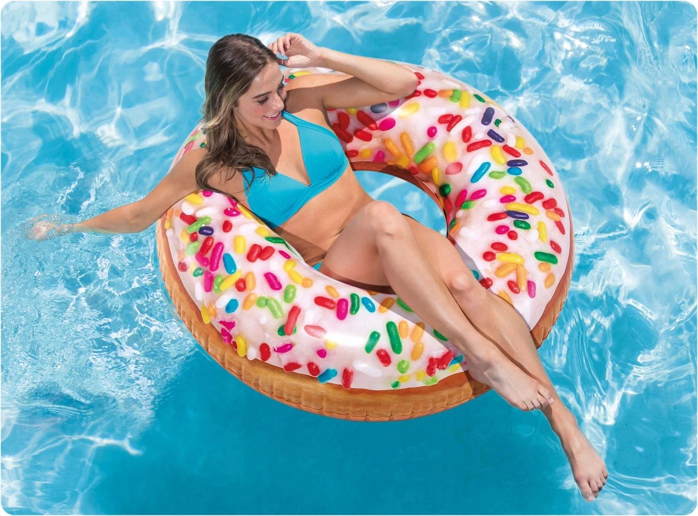 Pripučiamas ratas INTEX Sprinkle Donut Tube, 114 cm 56263NP