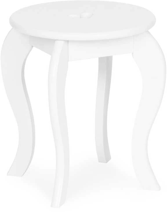 Kosmetinis staliukas su veidrodžiu ir taburete Ecotoys, baltas