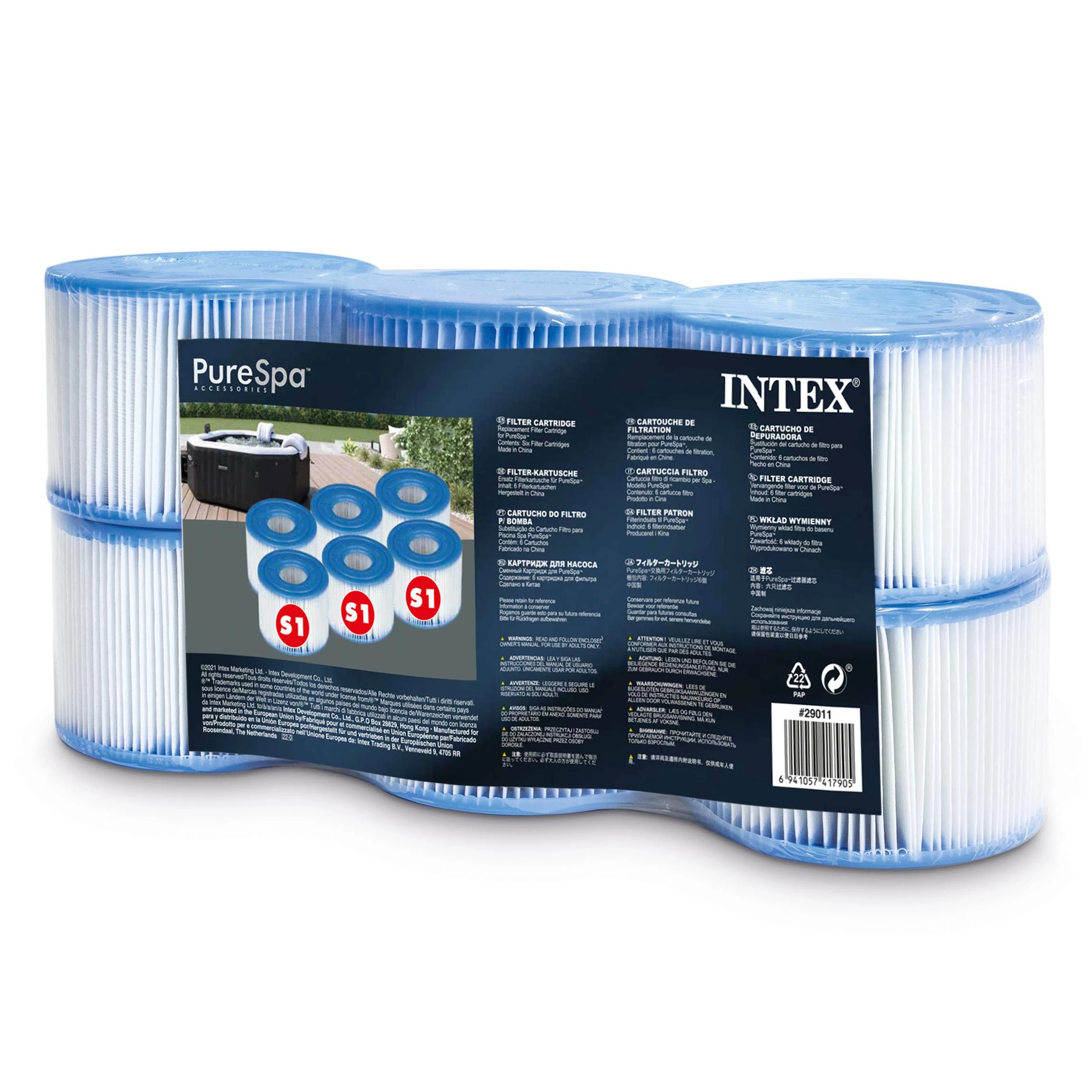 Intex filtro kasetė S1 Six pack 29011