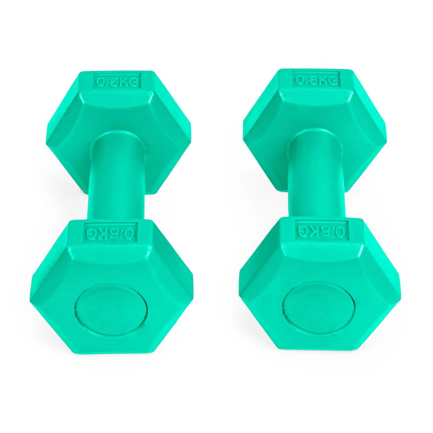 Fitneso hantelių rinkinys ModernHOME, žalias, 2 x 0.5kg