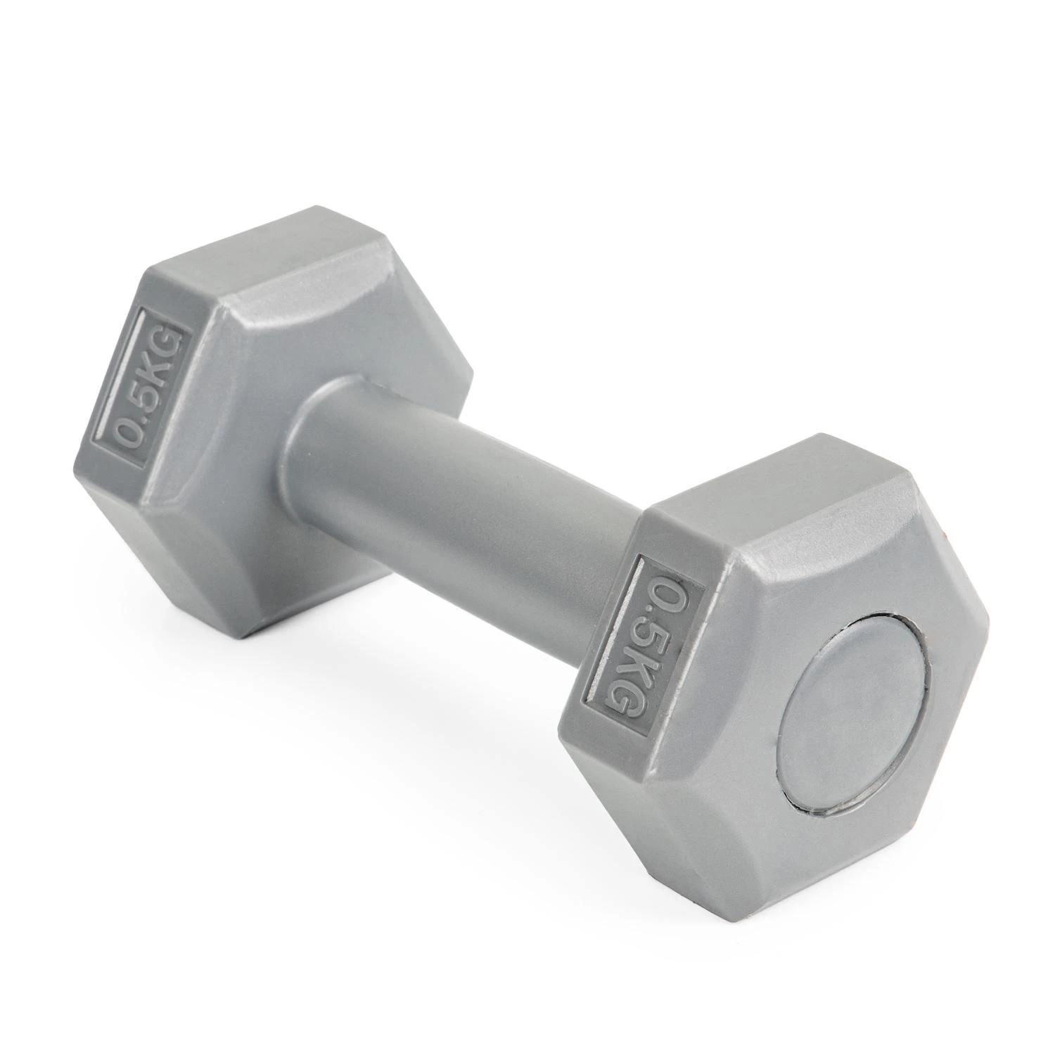 Fitneso hantelių rinkinys ModernHOME, pilkas, 2 x 0,5kg