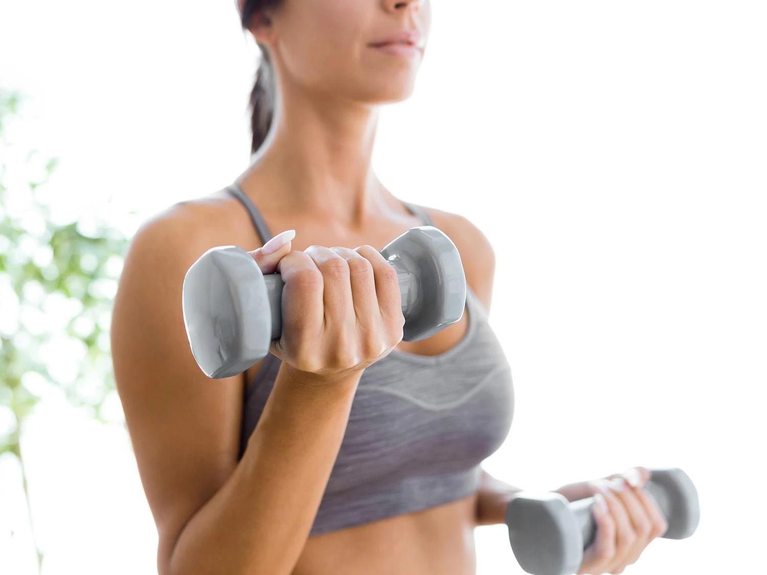 Fitneso hantelių rinkinys ModernHOME, pilkas, 2 x 0,5kg