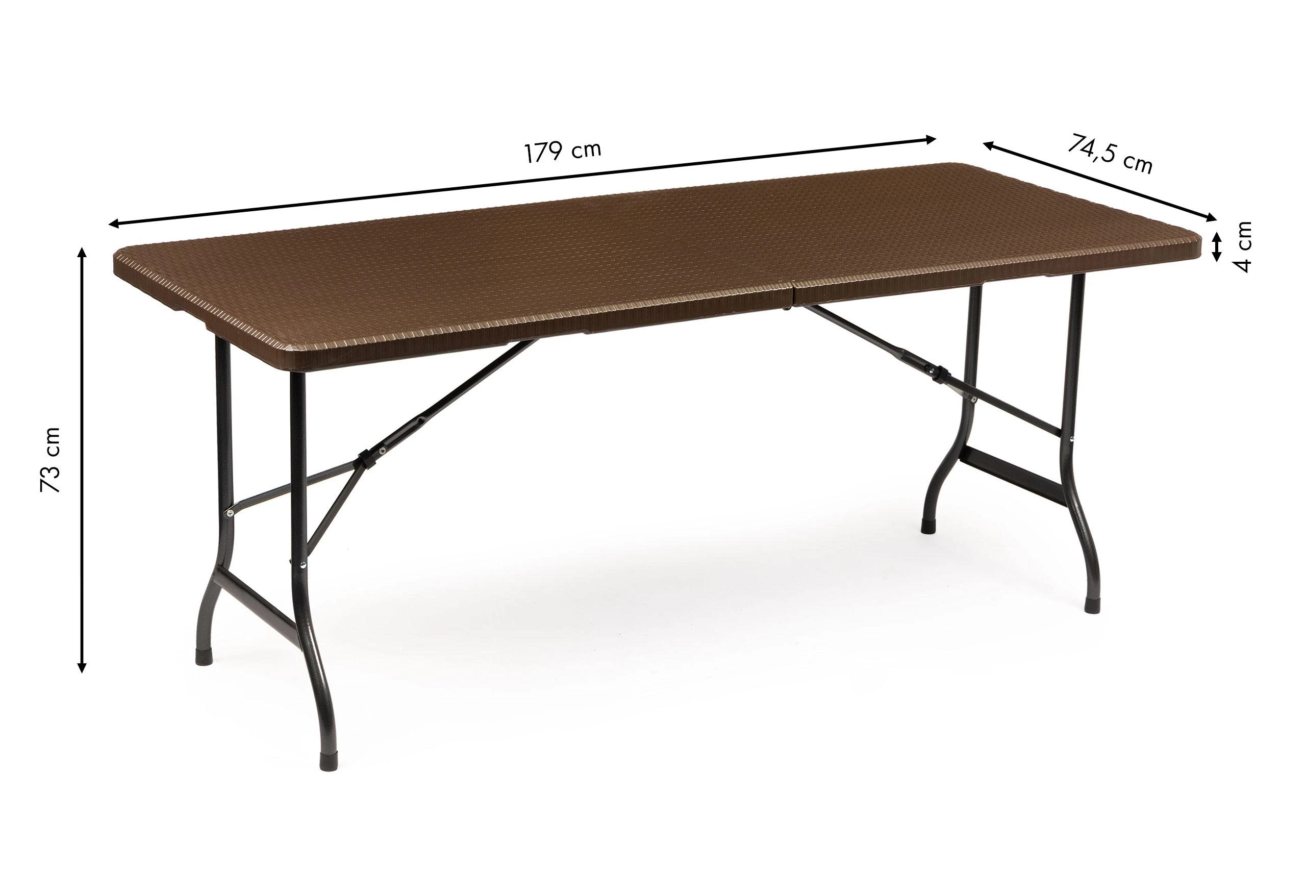 Modernhome Sulankstomas stalas 180x74 cm