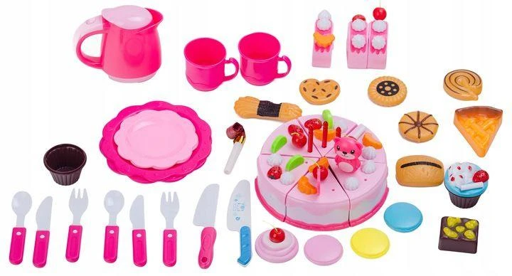 Multistore Gimtadienio torto rinkinys Ecotoys žaislinis