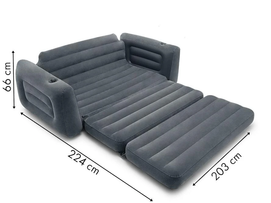 2-in-1 INTEX 66552 pripučiamas sofos-lovos ištiesiamas čiužinys