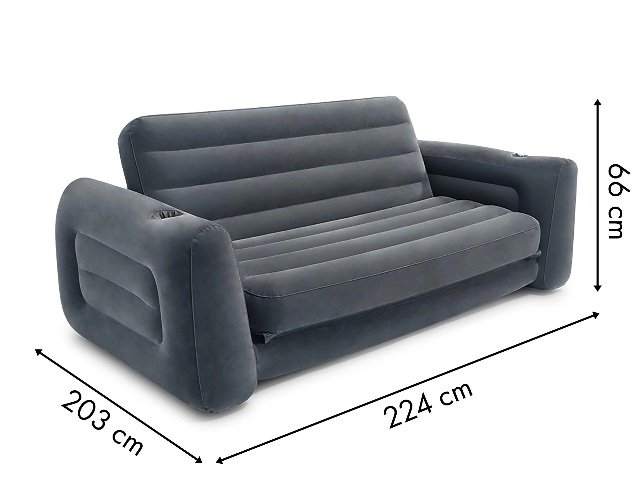 2-in-1 INTEX 66552 pripučiamas sofos-lovos ištiesiamas čiužinys
