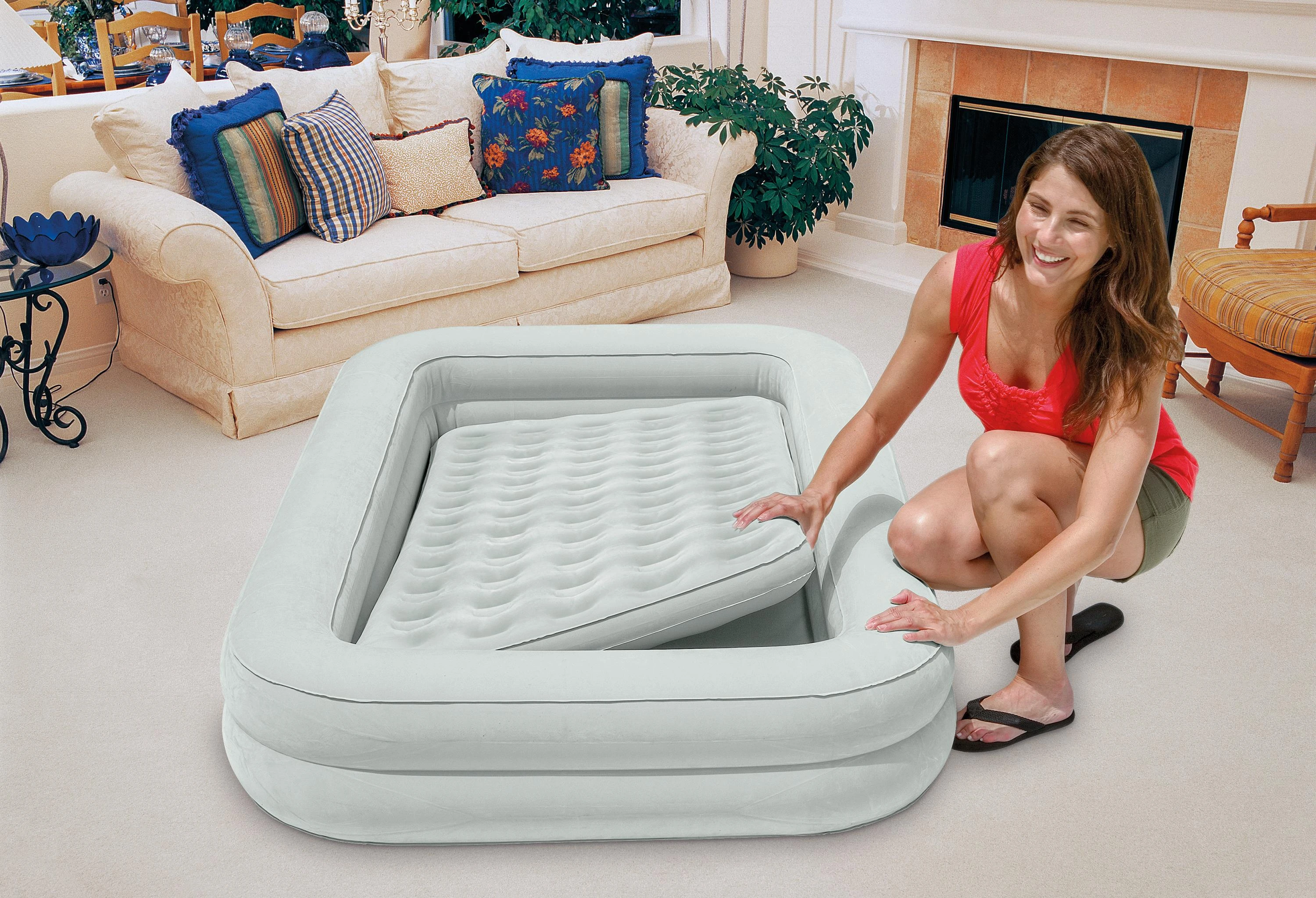 Intex Pripučiamas čiužinys-lova vaikams 66810NP 107x168x25cm 3-6m.