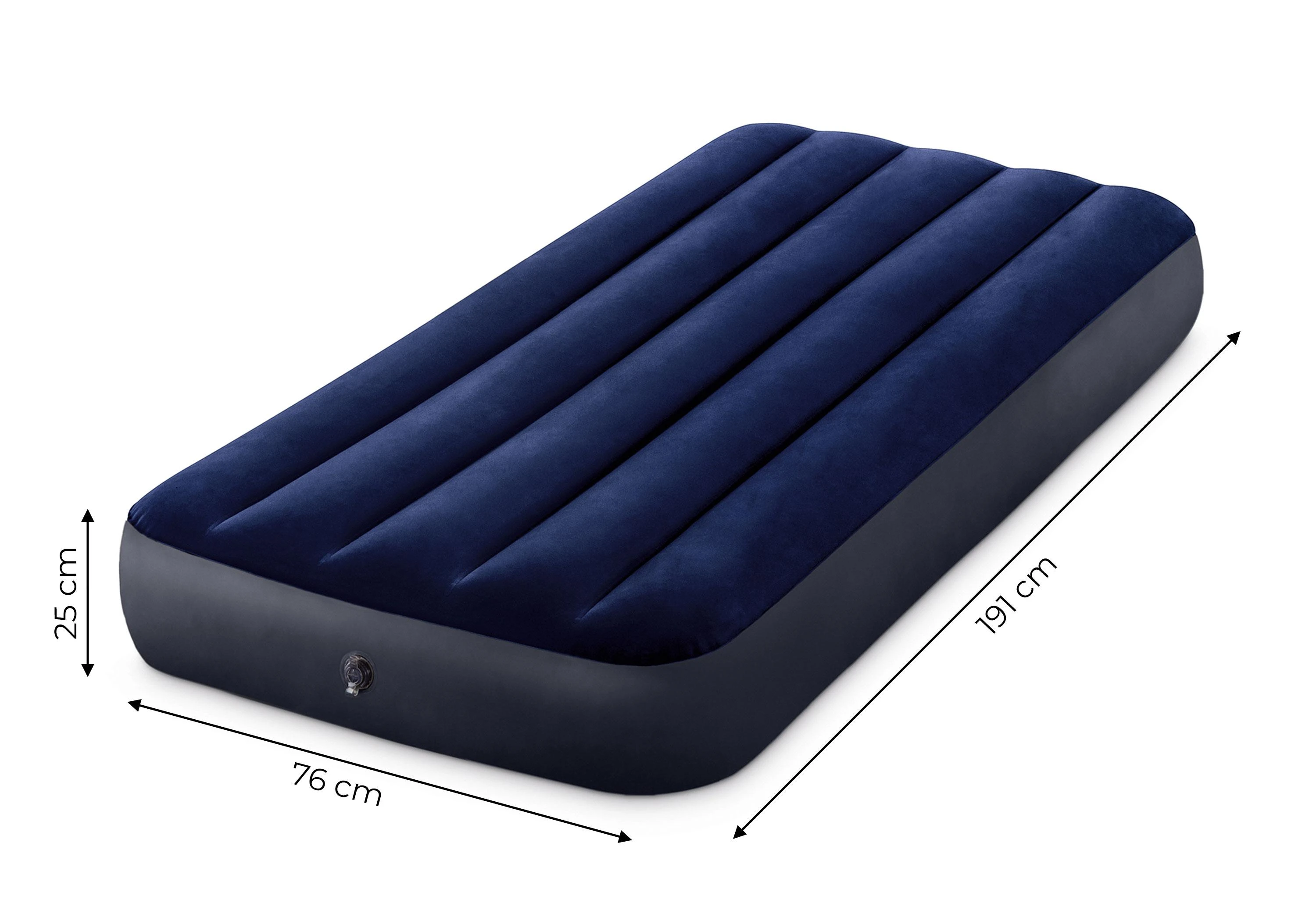 Pripučiamas čiužinys INTEX Jr.Twin Dura-Beam, Classic Downy Airbed 76cm x 1.91m x 25cm