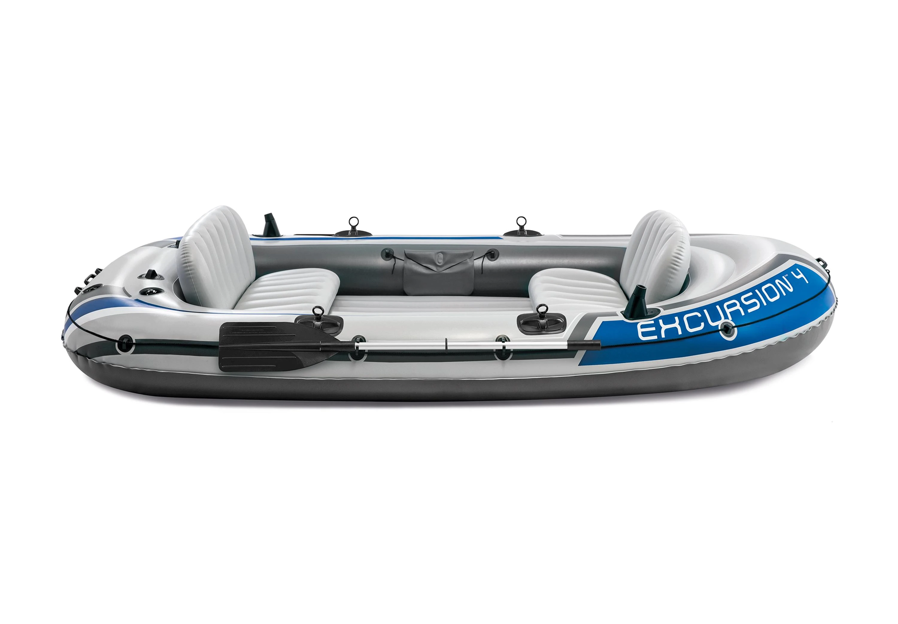 Pripučiama valtis INTEX Excursion 4 /4 asmenims, komplektas. 315x165x43cm