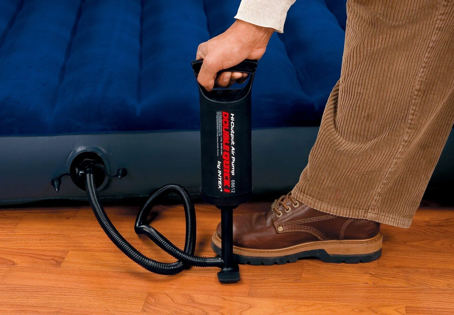 Intex Double Quick I Hand Air Pump Juodas