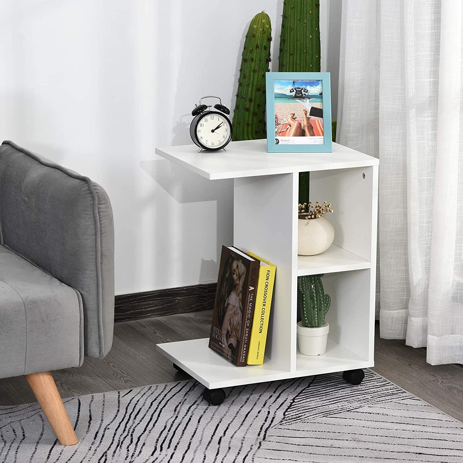 Modernhome Modernus kavos staliukas su lentynomis
