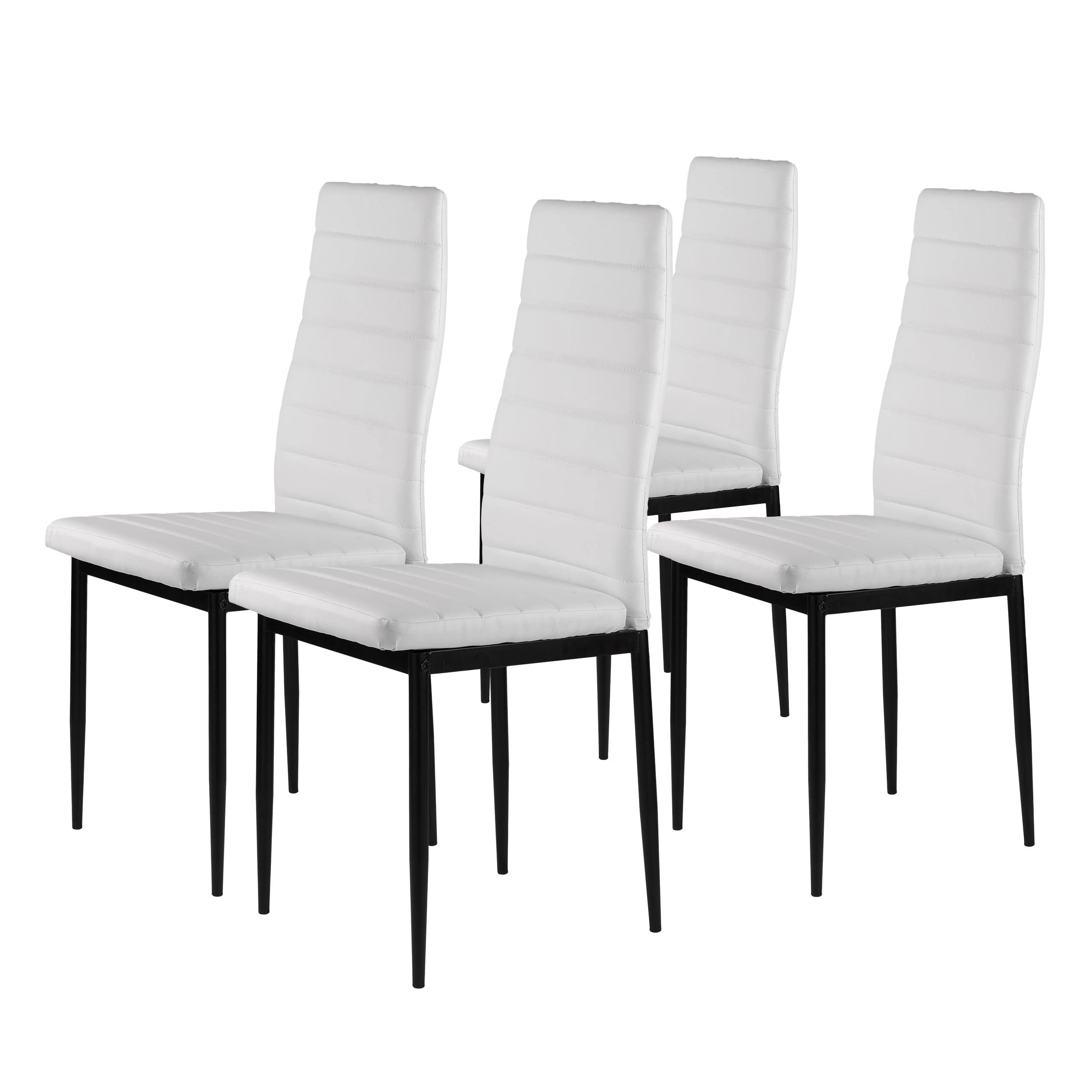 4-ių kėdžių komplektas ModernHome Prestige, baltas