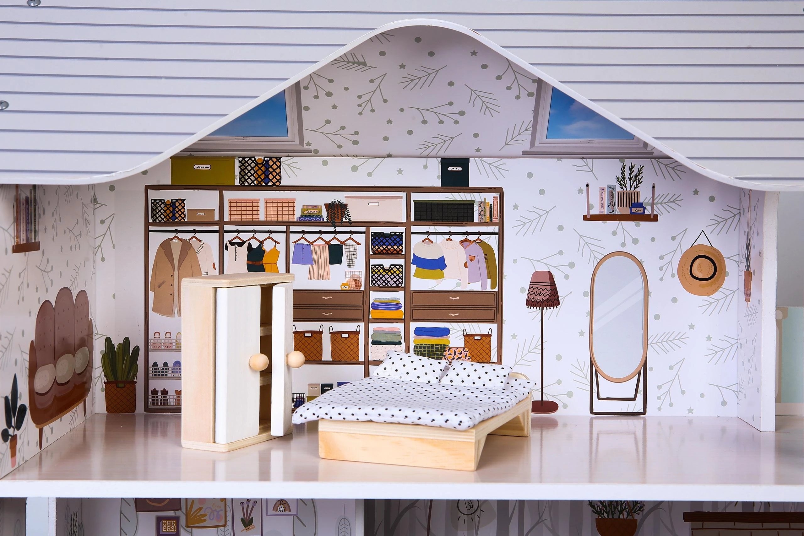 Ecotoys Lėlių namelis medinis Emma residence